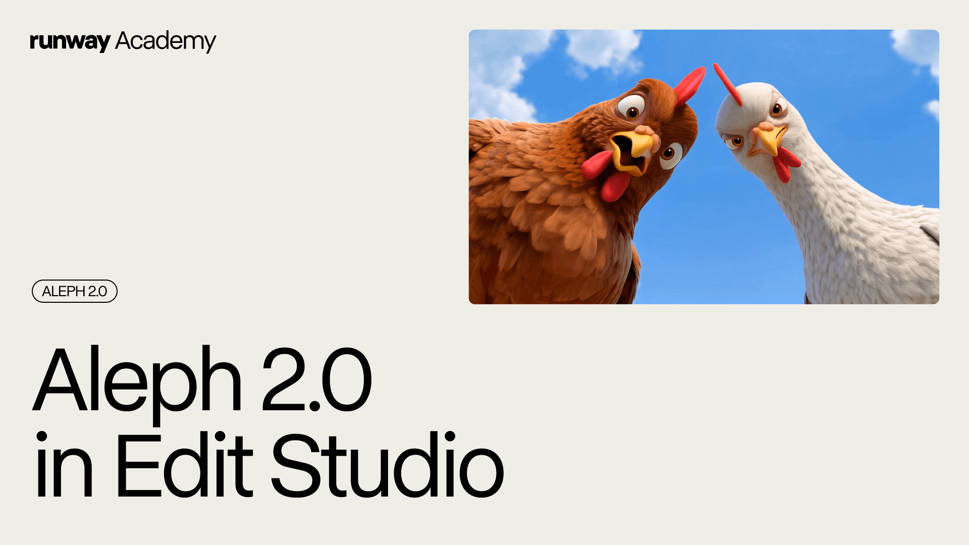 Aleph 2.0 in Edit Studio