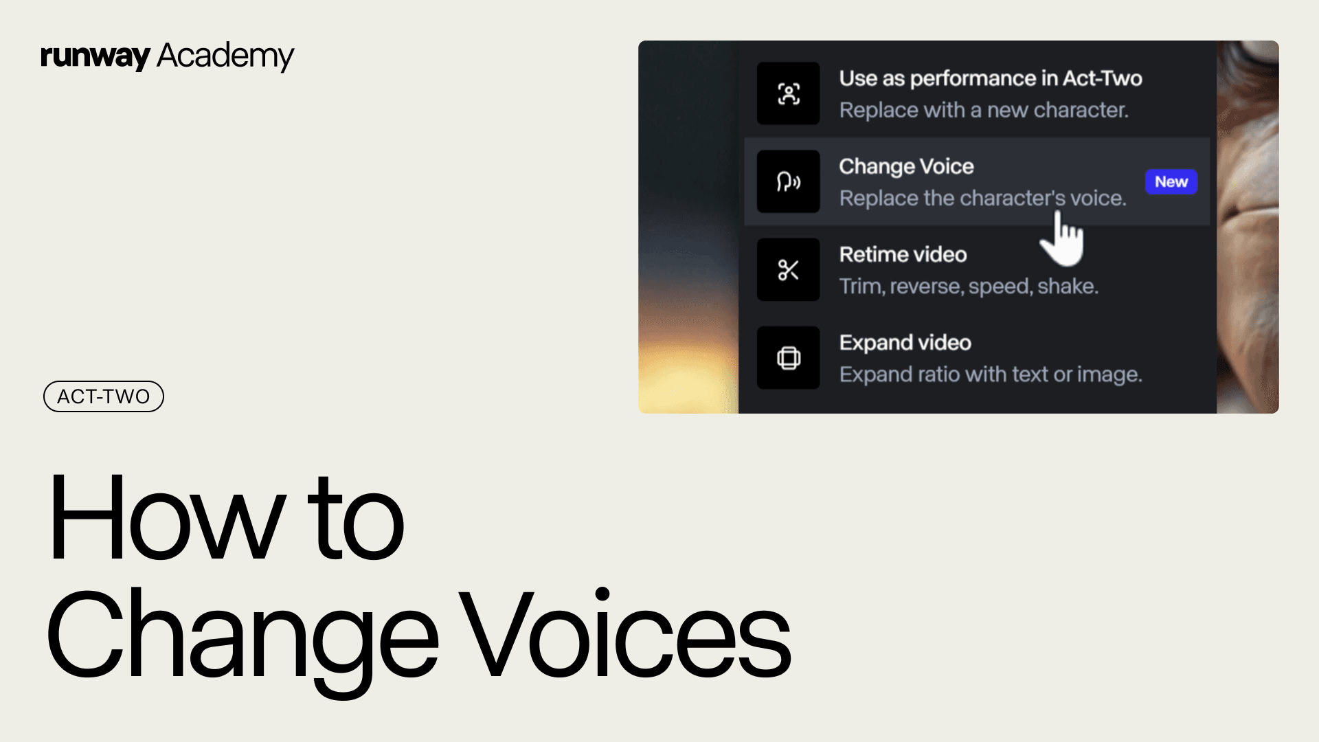 How to Change Voices