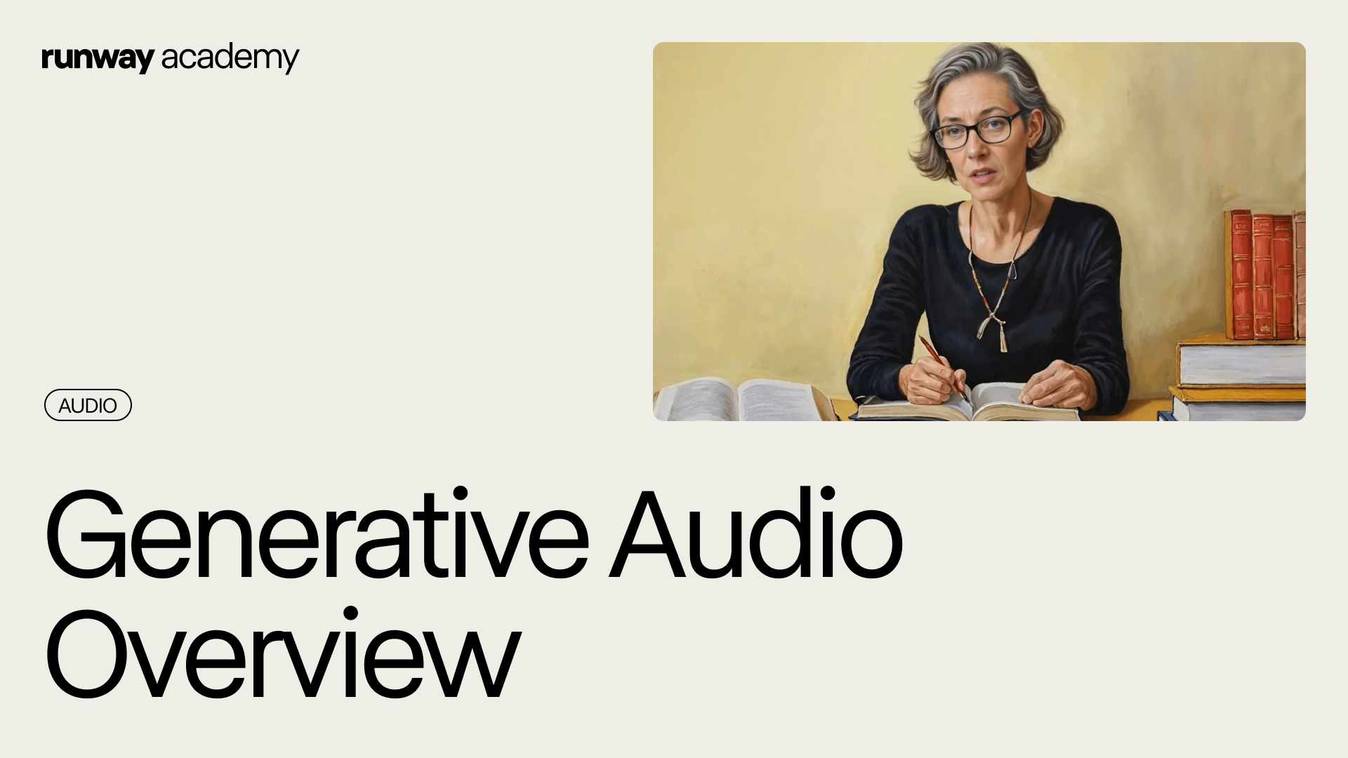 AI Audio Generation Overview | Runway Academy